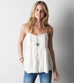 Ruffle tank at American Eagle