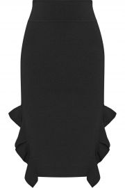 Ruffle-trimmed stretch-knit skirt at Opening Ceremony