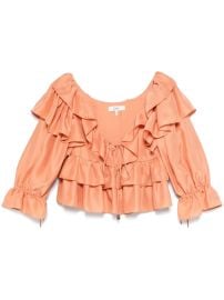 Ruffled Cropped Top at Farfetch