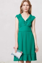 Ruffled Della Dress at Anthropologie