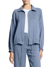 Ruffled Denim Jacket at Bloomingdales