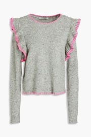 Ruffled Donegal cashmere sweater at The Outnet