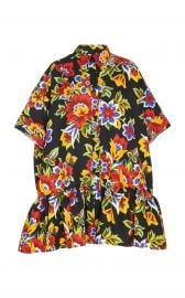 Ruffled Floral-Print Cotton And Silk-Blend Dress at Moda Operandi