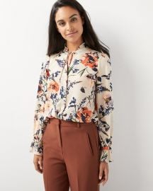 Ruffled Georgette Blouse at RW&Co