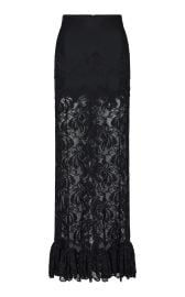 Ruffled Lace Maxi Skirt By Paco Rabanne at Moda Operandi