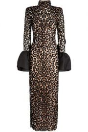 Ruffled Leopard Midi Dress by Sandra Mansour at Moda Operandi