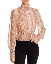 WornOnTV: Molly’s pink smocked top with snake print on General Hospital ...