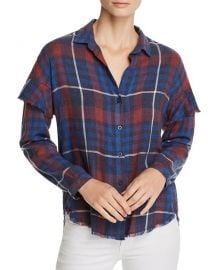 Ruffled Plaid Shirt at Bloomingdales