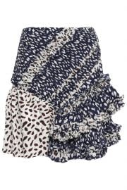 Ruffled Printed Silk-Georgette Mini Skirt by 3.1 Phillip Lim at The Outnet