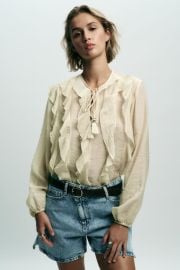 Ruffled Romantic Blouse at Zara