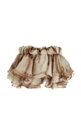 Ruffled Silk Mini Skirt at Moda Operandi