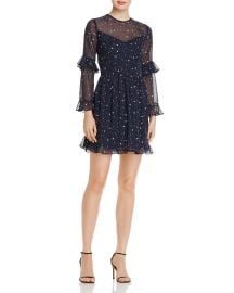 Ruffled Star Print Dress by Aqua at Bloomingdales