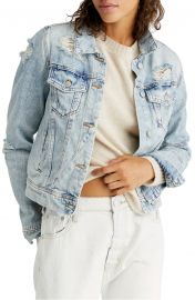 Rumors Ripped Denim Jacket at Nordstrom