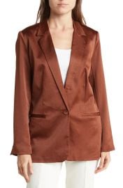 Rumpled satin blazer at Nordstrom Rack