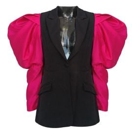 Runway Lady Women Designer Inspired Bubble Sleeve Luxury Blazer Coat Suit Jacket eBay at eBay