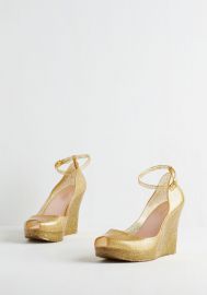 Rush of Gold Wedge at ModCloth