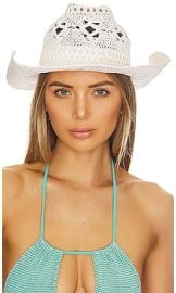 Ruslan Baginskiy Knitted Cowboy Hat In White at Revolve