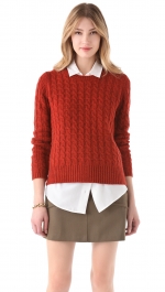 Rust knit sweater from Shopbop at Shopbop