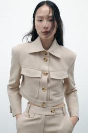 Rustic Crop Blazer at Zara