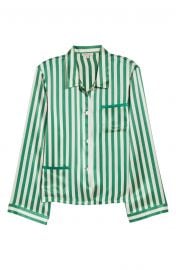 Ruthie Silk Stripe Pajama Top by Morgan Lane at Nordstrom