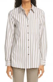 Ruxton Stripe Cotton Blend Shirt at Nordstrom