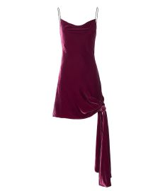 Ryder Gathered Velvet Dress at Intermix