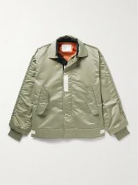 SACAI Webbing-Trimmed Nylon Bomber Jacket MR PORTER at Mr Porter