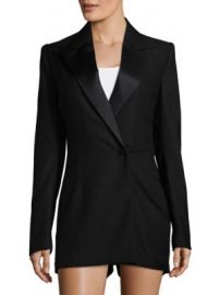 SAINT LAURENT - Peak Lapel Romper at Saks Off 5th