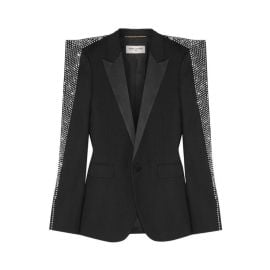 SAINT LAURENT CRYSTAL EMBELLISHED BLAZER AMPR Showroom at AMR Showroom