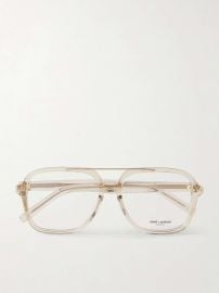 SAINT LAURENT EYEWEAR SL 545 square-frame acetate optical glasses at Net a Porter
