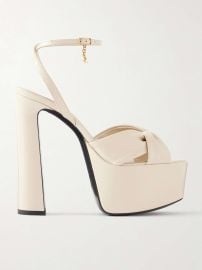 SAINT LAURENT Franciane leather sandals at Net a Porter