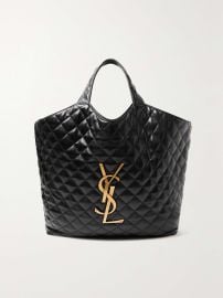 SAINT LAURENT Icare maxi matelassé leather tote at Net a Porter
