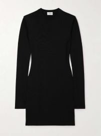 SAINT LAURENT Knitted mini dress at Net a Porter