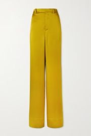 SAINT LAURENT Satin wide-leg pants NET-A-PORTER at Net a Porter