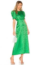 SALONI Bianca Dress in Leaf Green from Revolve com at Revolve