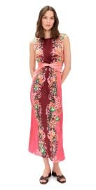 SALONI Gwen Dress Fiori Border Plmt 0 at Shopbop