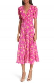 SALONI Lea Silk Midi Dress at Nordstrom