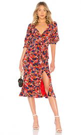 SALONI Olivia Dress in Flame Azalea from Revolve com at Revolve