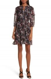 SALONI Tilly Ruffle Silk Dress at Nordstrom