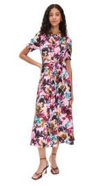 SALONI Vanessa-D Dress Watercolor Flourish 14 at Shopbop