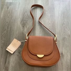 SANCIA Bags Sancia The Marcella Tan Leather Large Handbag Shoulder Crossbody Bag Purse New Poshmark at Poshmark
