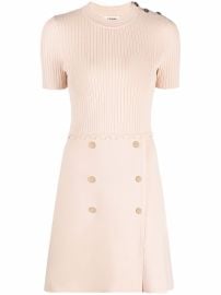 SANDRO Alyssa Flared Knitted Dress - at Farfetch