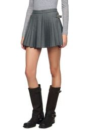 SANDRO Buckle accent pleated skort at Nordstrom