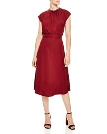 SANDRO CONIQUE EMBELLISHED-COLLAR DRESS at Bloomingdales