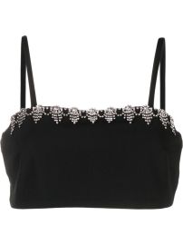 SANDRO Embellished Bralette Top - at Farfetch