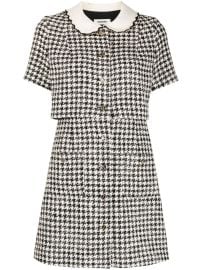 SANDRO Faustina houndstooth-print Dress - at Farfetch