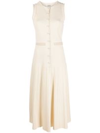 SANDRO Faux pearl-embellished Midi Dress - Farfetch at Farfetch