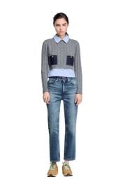 SANDRO Layered-effect sweater at Nordstrom
