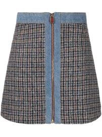 SANDRO Mary Jane Tweed Mini Skirt - at Farfetch