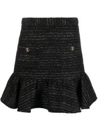 SANDRO Mira Flared Tweed Skirt - at Farfetch